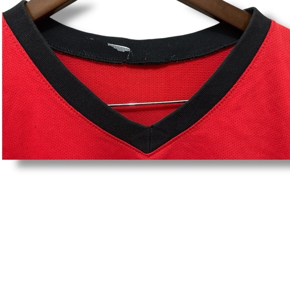 248 MLB | EUC Vintage Philadelphia Phillies Red V-Neck Jersey Tee 1993 (Sz L) - Picture 8 of 12